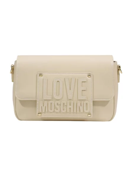 Torebka Love Moschino pikowana beżowa