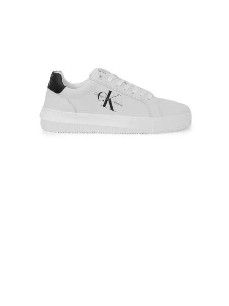 Trampki Calvin Klein Jeans z nadrukiem casual sznurowane białe