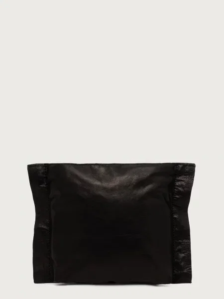 Pungă cosmetică Allsaints din piele negru