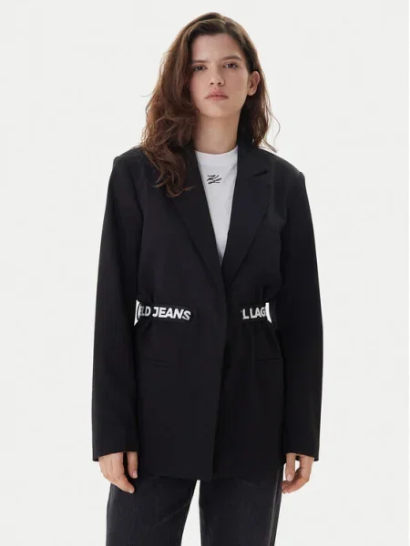 KARL LAGERFELD JEANS Sacou / alb negru