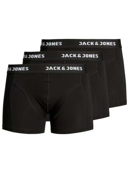JACK & JONES Boxeri Anthony / alb negru