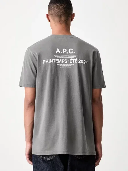 A.P.C. tricou pentru bărbați din negru