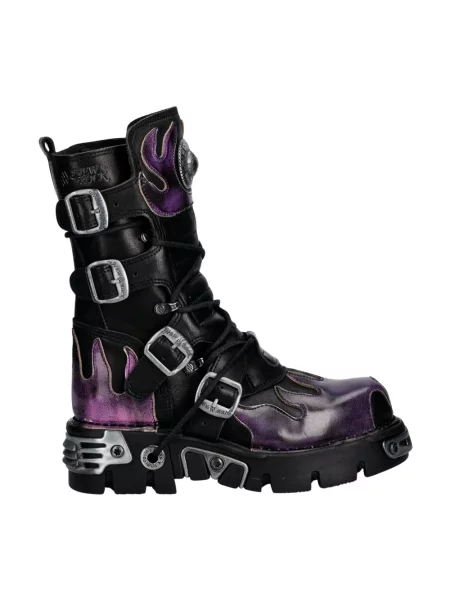 Buty do kostki New Rock skórzane