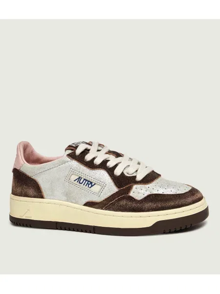 Autry Sneakers Medalist | piele întoarsă cu adaos de piele maro