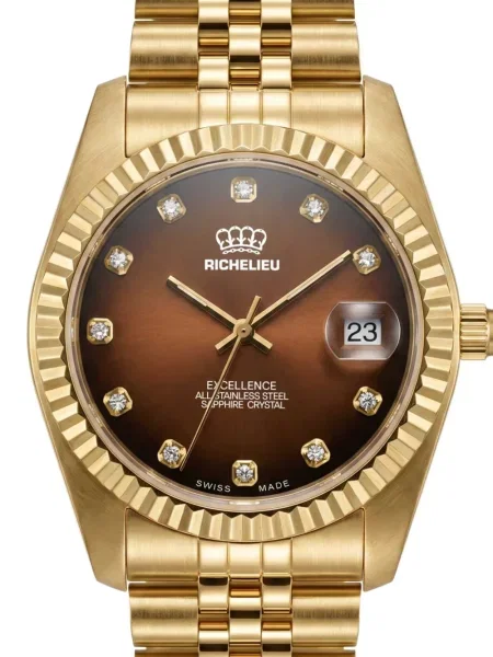 Ceas Richelieu Swiss cu autograf maro