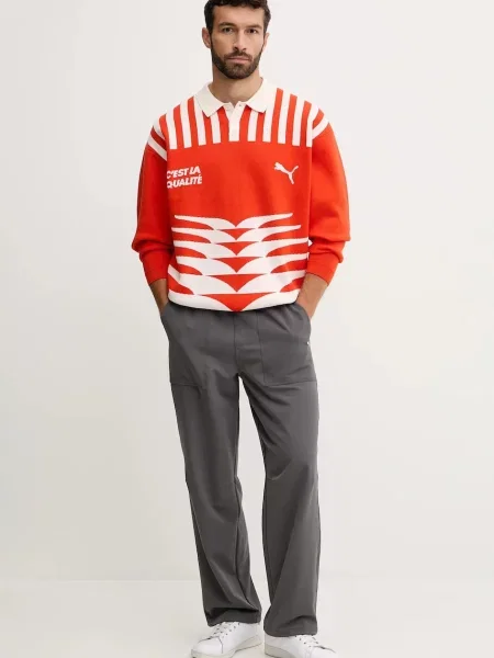 Спортивні штани Puma однотонні сірий