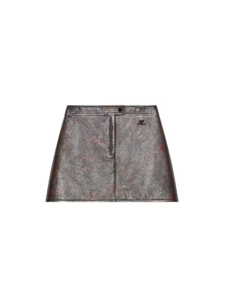 Spódnica mini Courreges brązowa
