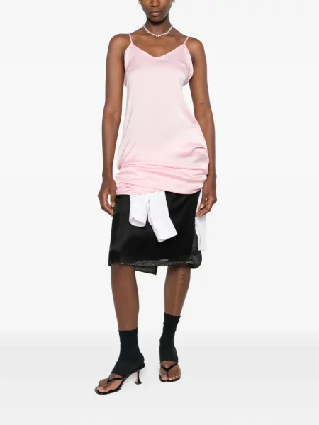 Rochie mini Julie Kegels drapată roz