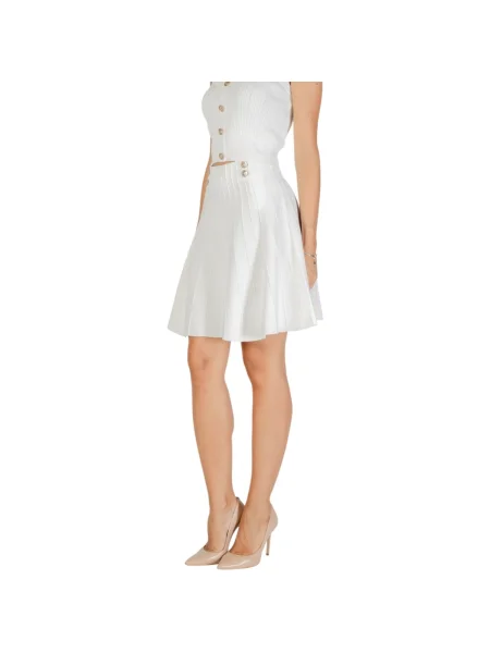 Guess Mini sukňa biela