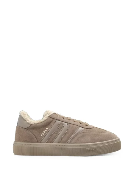 Sneakerși Furla maro