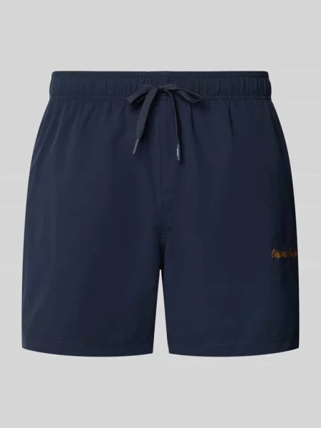 Kąpielówki Jack & Jones z logo granatowe