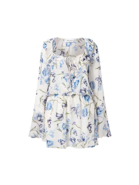 Krótka sukienka mini Malina niebieska