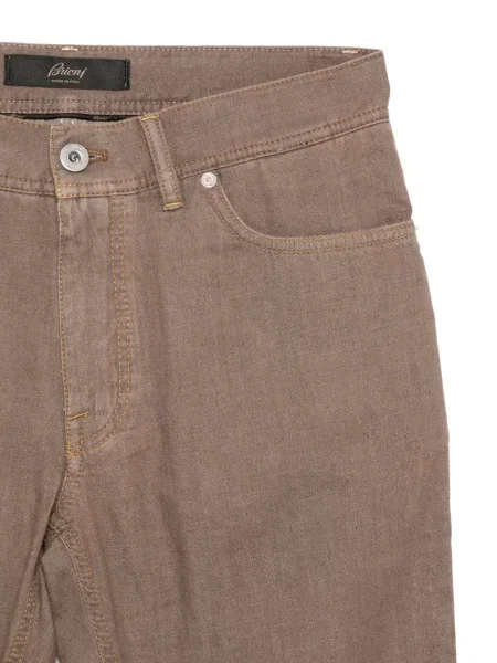 Cu centură pantaloni Brioni maro