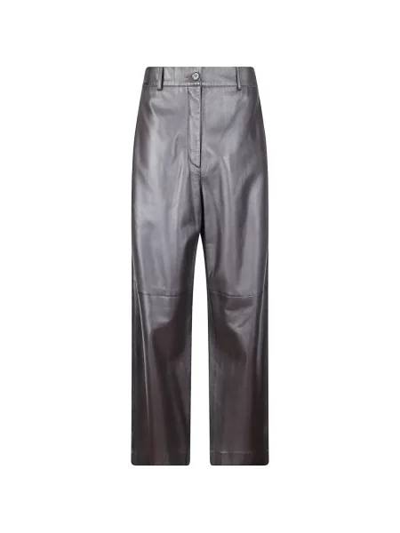 Pantaloni P.a.r.o.s.h. din piele maro