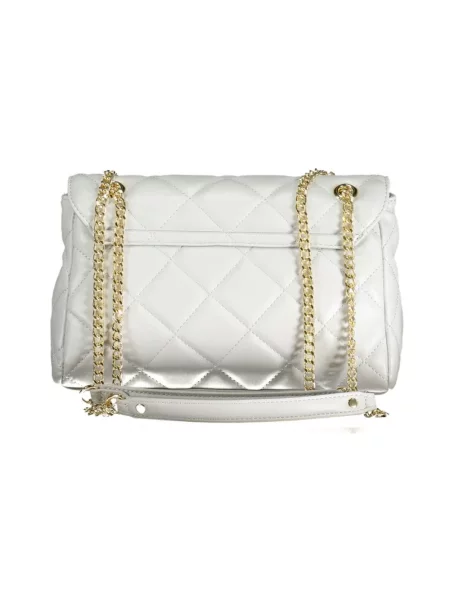 Torebka skórzana Valentino skórzana biała