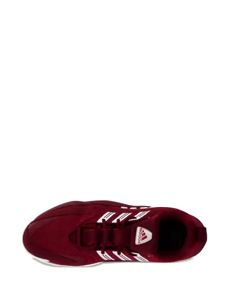 Top Adidas alergare cu decolteu în V alb