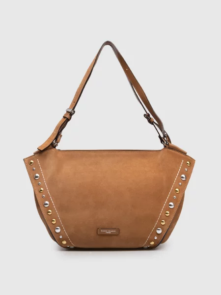 Замшевая сумка Gianni Chiarini коричневая