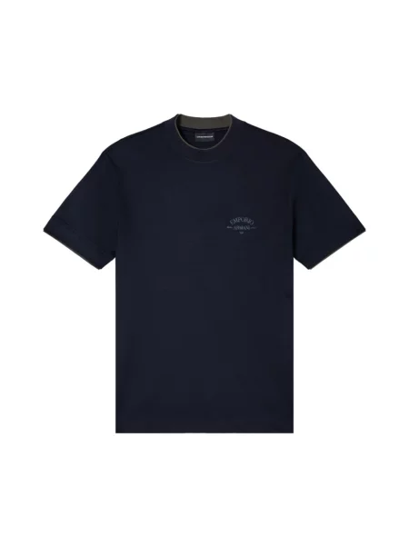 Koszulka Emporio Armani niebieska