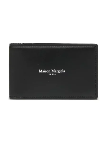 Portfel Maison Margiela skórzany z logo czarny
