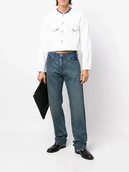 Striukė Maison Margiela apkarpytas balta