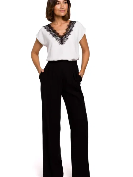 Bluzka Stylove koronkowa biała