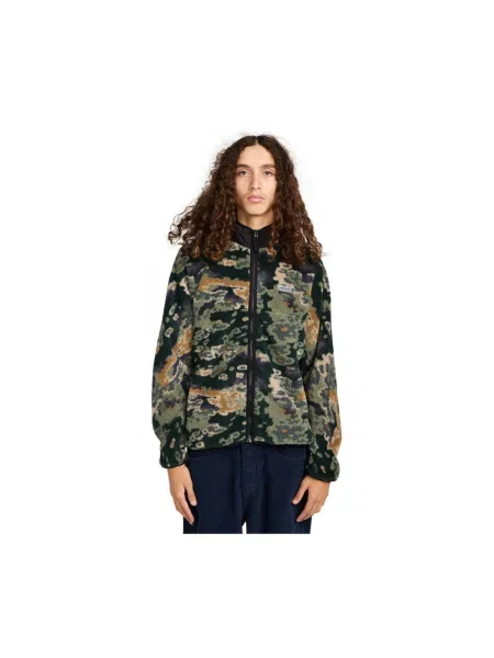 Sacou Element din fleece clasic verde