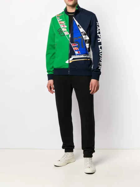 Geacă Ralph Lauren Purple Label cu imagine albastru