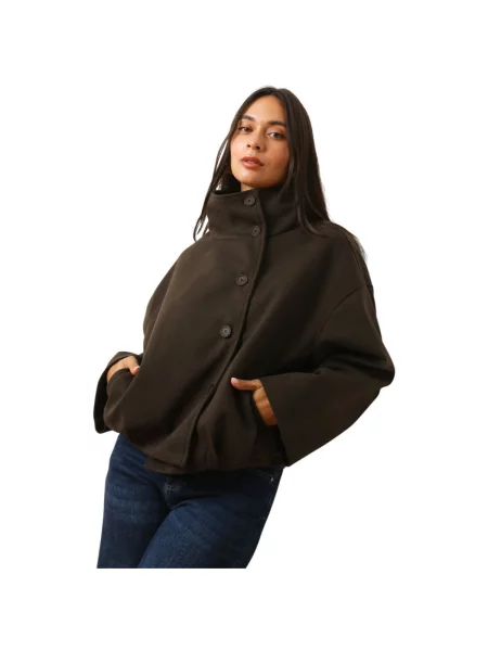 Palton La Modeuse maro
