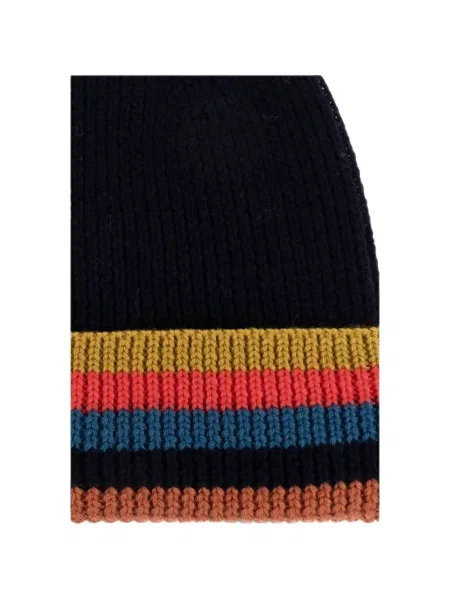 Căciulă Ps Paul Smith de lână cu dungi albastru