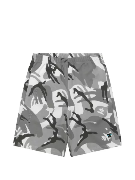 Pantaloni scurți Aape By A Bathing Ape cu imagine cu model camuflaj gri