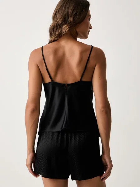 Top Calvin Klein koronkowy czarny