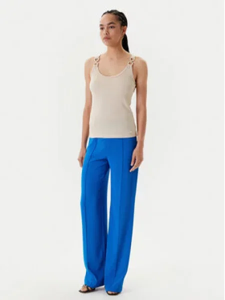 Morgan Kalhoty z materiálu Straight Fit modrá