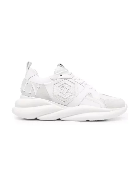 Sneakersy Philipp Plein skórzane białe
