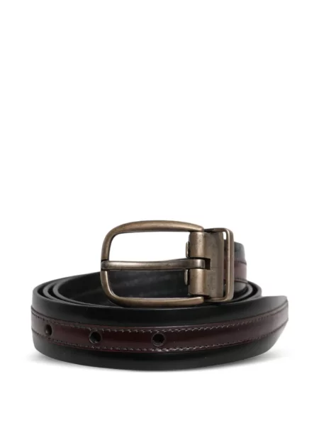 Cu centură curea Dolce & Gabbana din piele negru