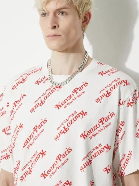 Kenzo férfi póló by Verdy Oversize T-Shirt fehér