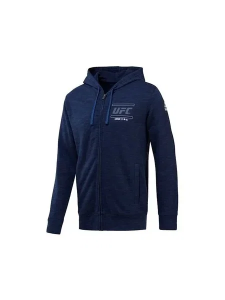 Hanorac cu glugă Reebok Sport albastru