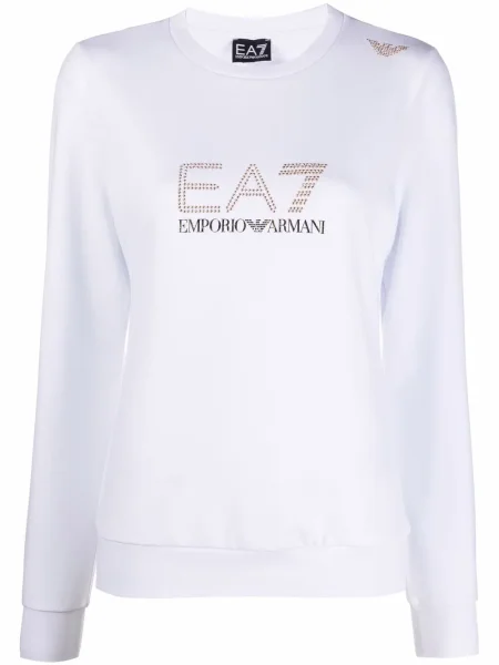 Lung tricou Ea7 Emporio Armani alb