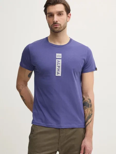 Alpha Industries tričko fialové