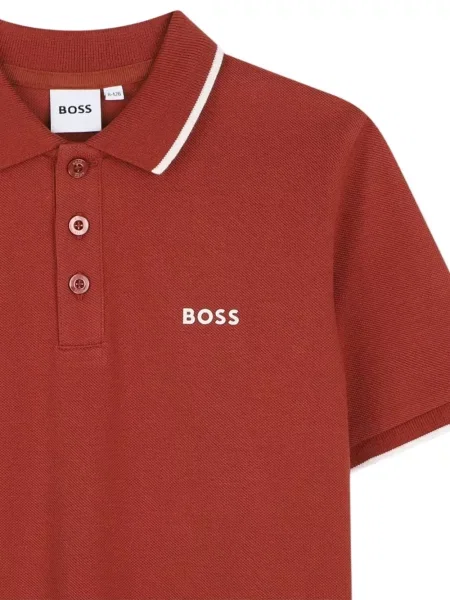 Koszulka polo dziecięca Bosswear czerwona