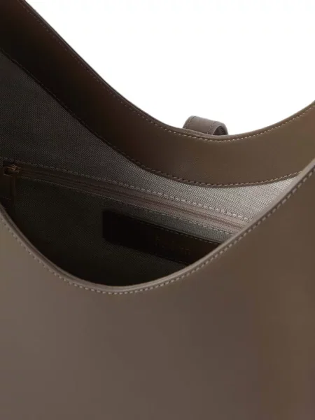Geantă shopper Furla din piele maro