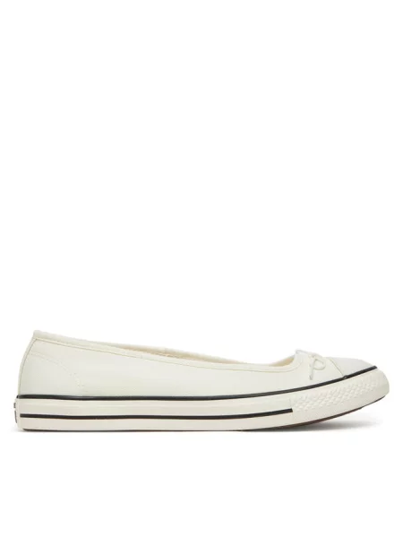 Baleriny Converse beżowe