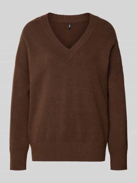 Sweter z dzianiny o kroju regular fit z dodatkiem wełny model ‘MARI’ Only