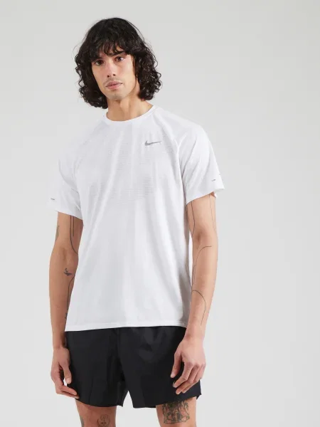 NIKE Tricou funcțional ADV STRIDE gri alb