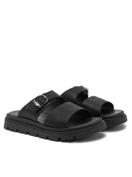 Dětské pantofle Calvin Klein Jeans černé