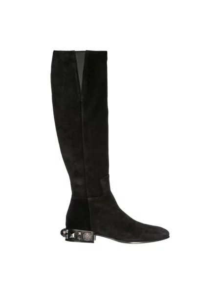 Muszkieterki Dolce And Gabbana zamszowe czarne