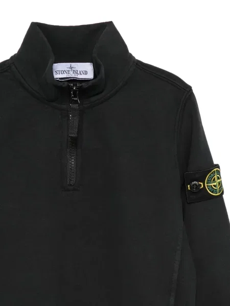 Bluza rozpinana dziecięca Stone Island czarna