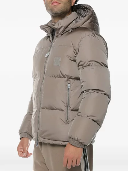 Geacă Armani Exchange cu glugă maro