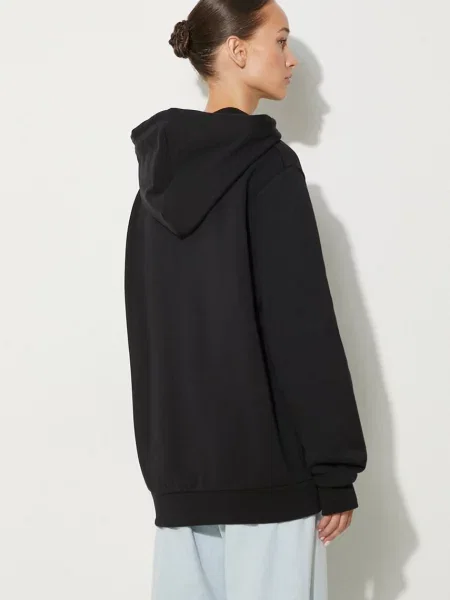 Μπλούζα A.P.C. hoodie standard rue madame GOTS με κουκούλα μαύρο