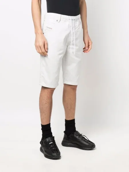 Džínové šortky Diesel bílé