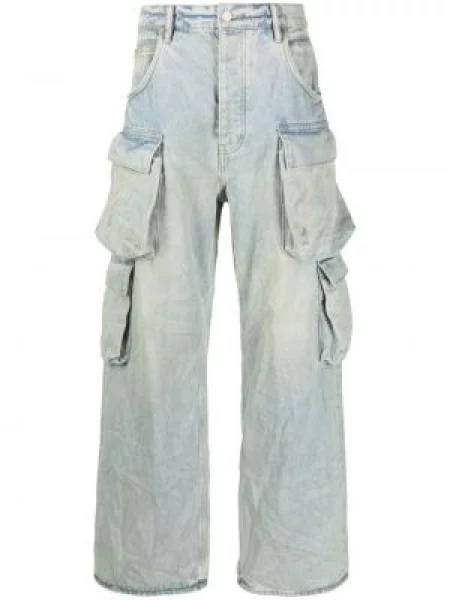 Střední růst džíny Purple Brand modré